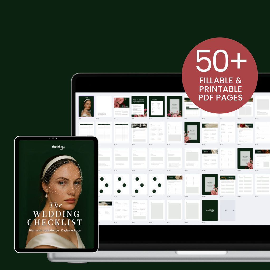 Bundle: The Wedding Planners | Fillable PDF & Excel